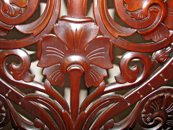 Antique Vintage Victorian Throne Chair Mahogany