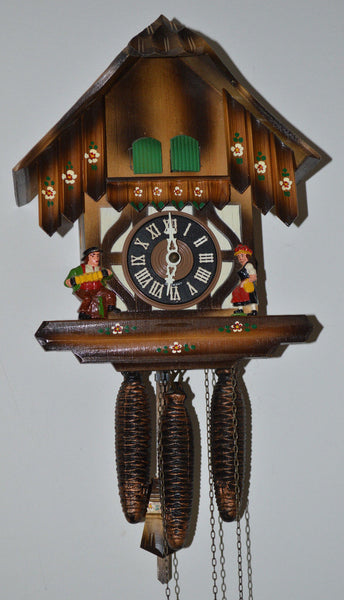 Antique Black Forest Cuckoo & Musical Chalet Clock Hubert Herr Germany AS IS