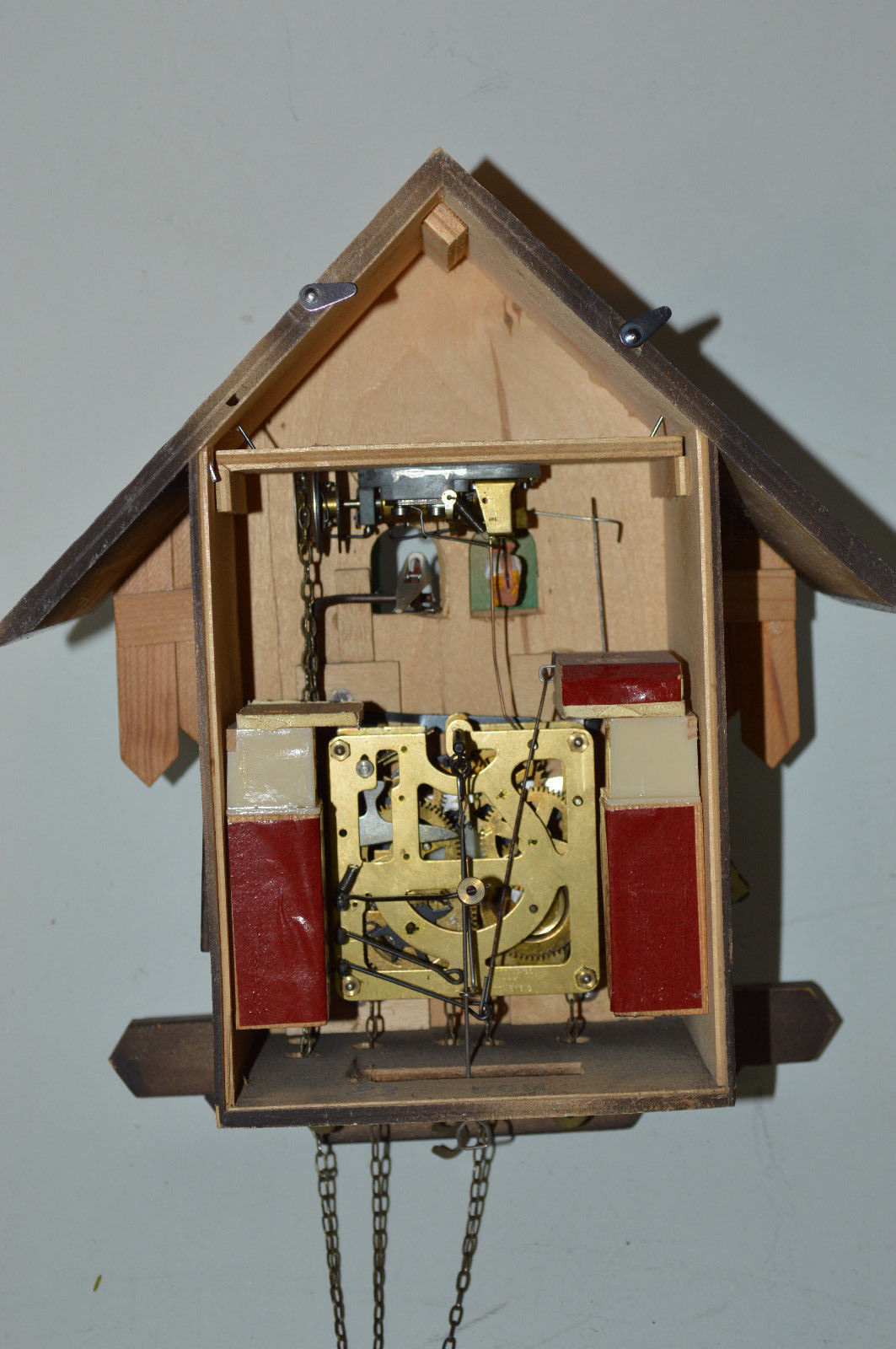 Antique Black Forest Cuckoo & Musical Chalet Clock Hubert Herr