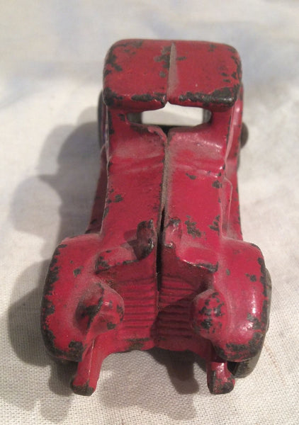 Antique 1930's Cast Iron Tot Studebake Coupe Original Red Paint