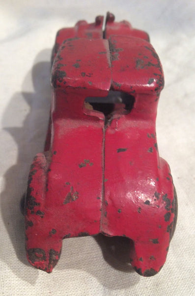 Antique 1930's Cast Iron Tot Studebake Coupe Original Red Paint