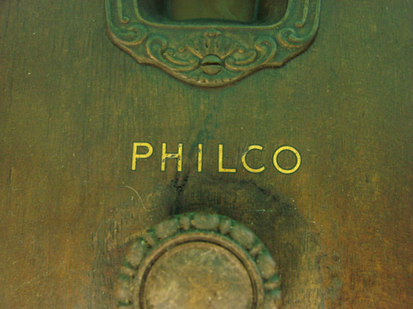 Philco Model 91B Cathedral Art Deco 8 Tube Radio Receiver Wood Retro