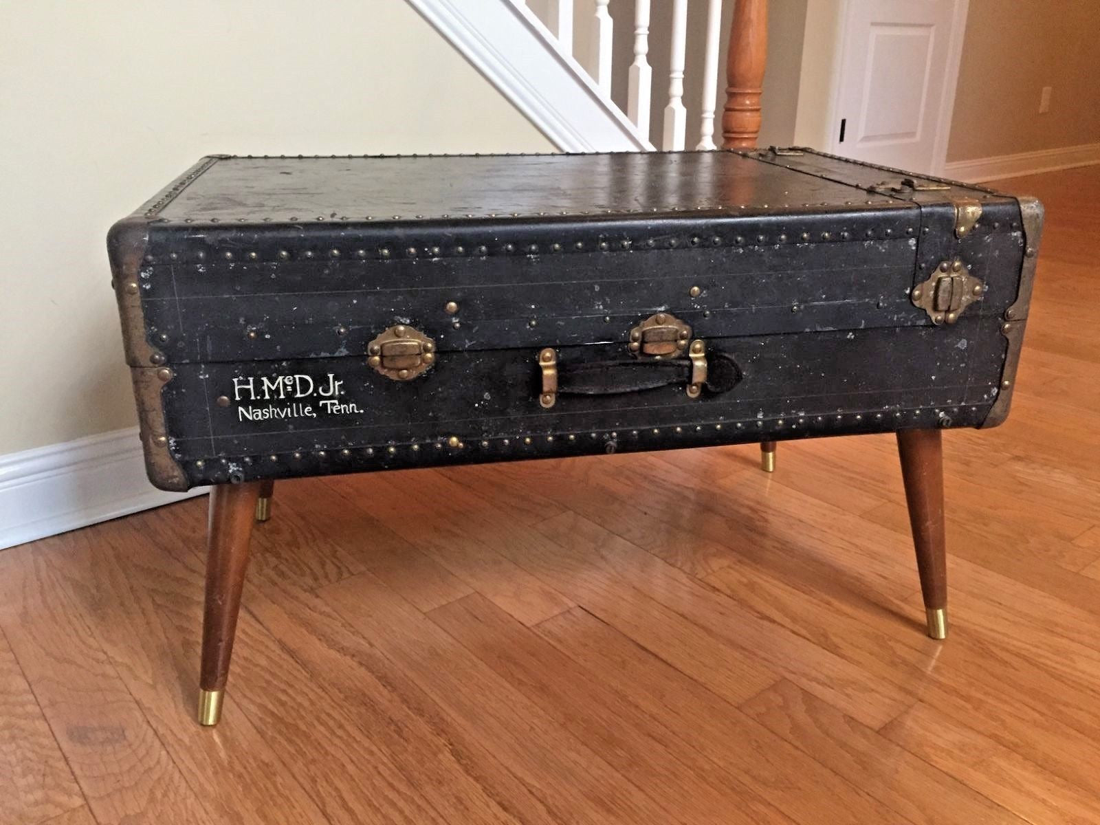 VINTAGE ANTIQUE 32 1900's STEAMER TRUNK COFFEE TABLE CHEST WARDROBE B –  antiquesandeverythingafter